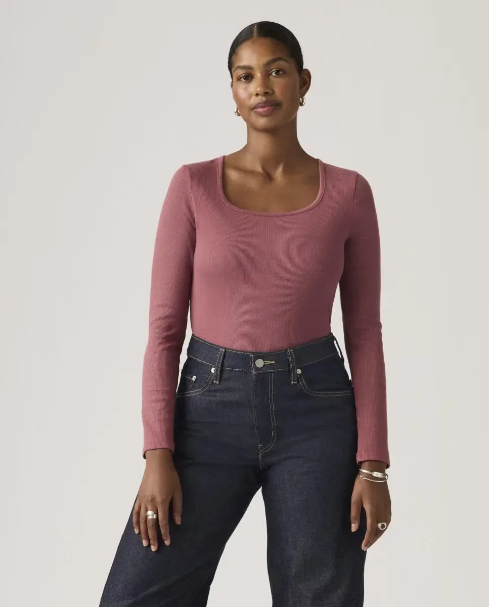 Женская футболка с длинным рукавом Levi's, Rojo Granate