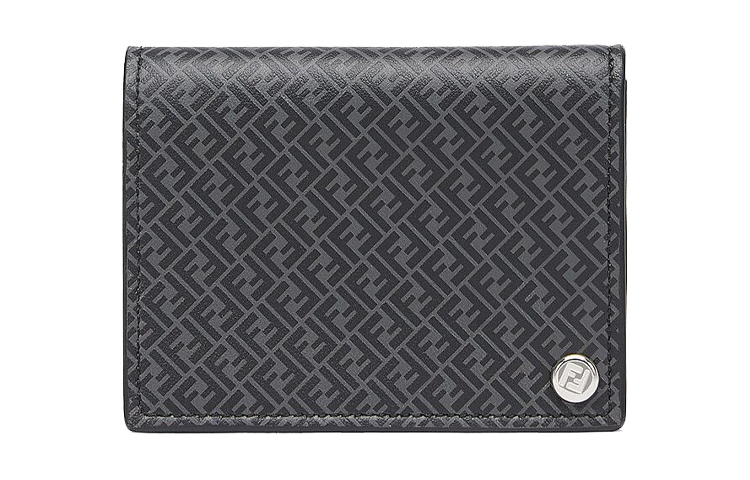 

FENDI Мужской кошелек из коровьей кожи, черный