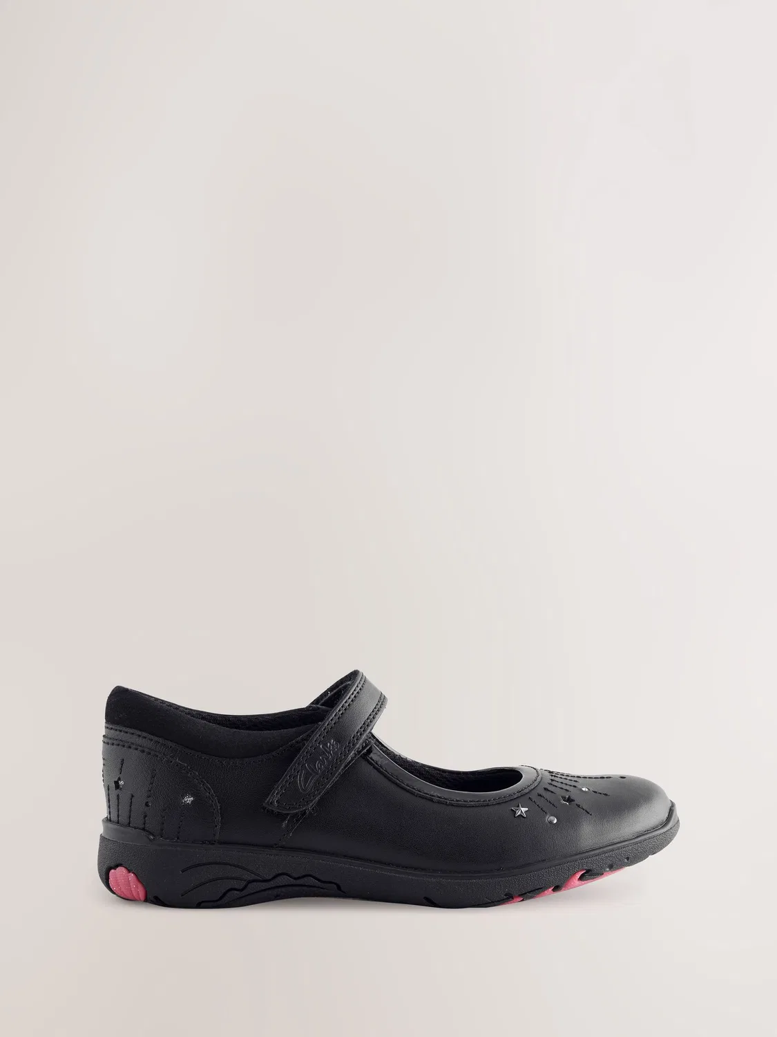 Туфли Мэри Джейн Relda Wish Clarks, черная кожа
