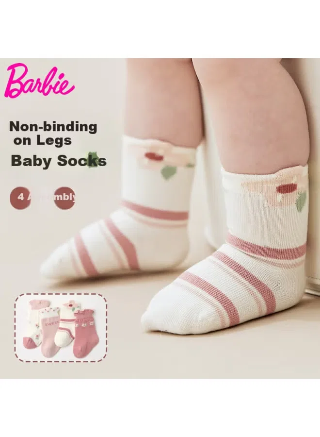 Носки детские хлопковые с бесшовным кроем Barbie