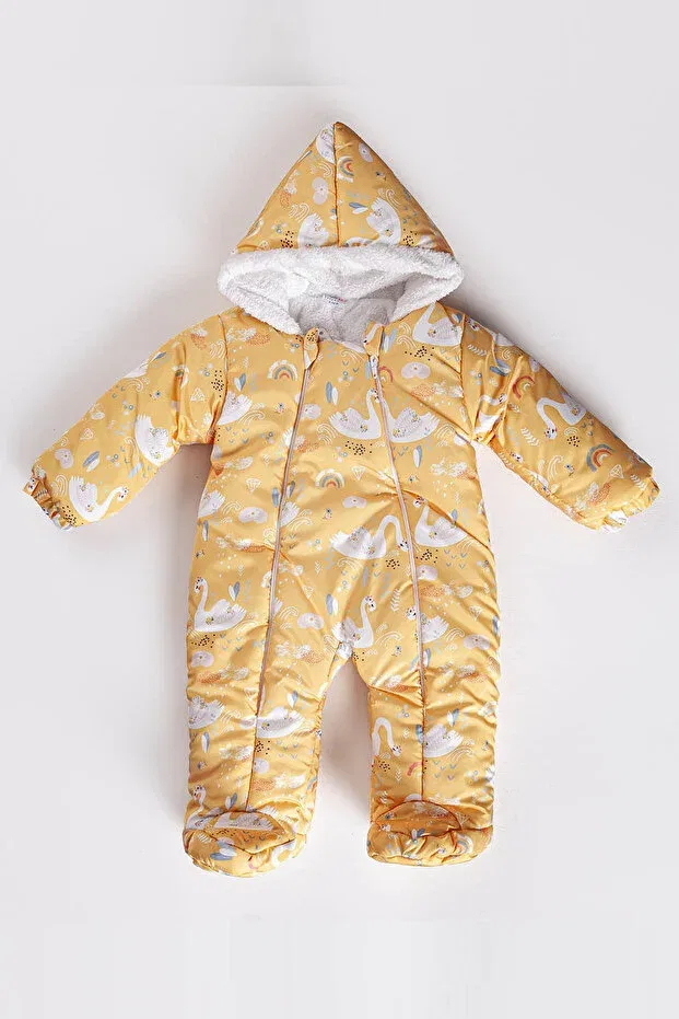 Детский зимний комбинезон с капюшоном Care Maibella, Yellow