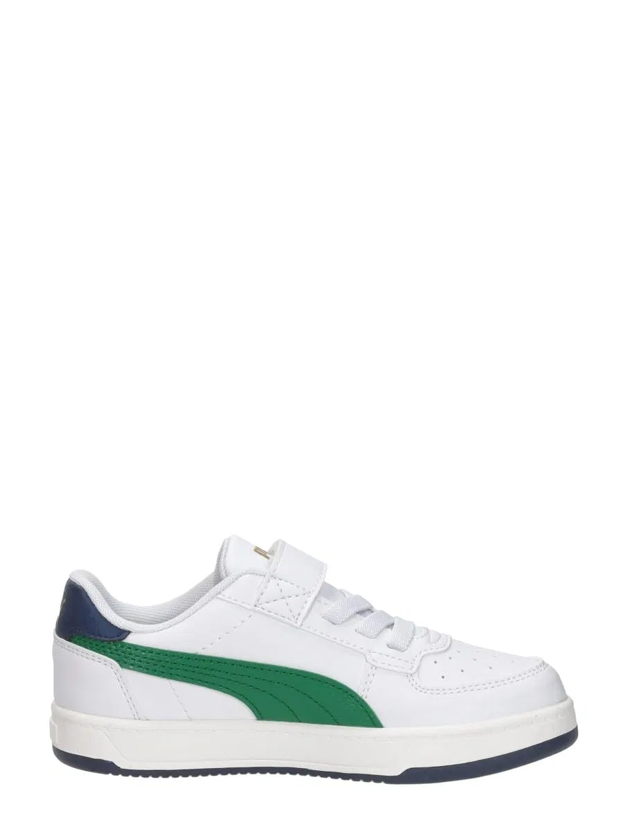 Детские кроссовки для мальчиков с низким верхом Caven Velcro Pre-school PUMA, White Archive Green Warm White — фото 4