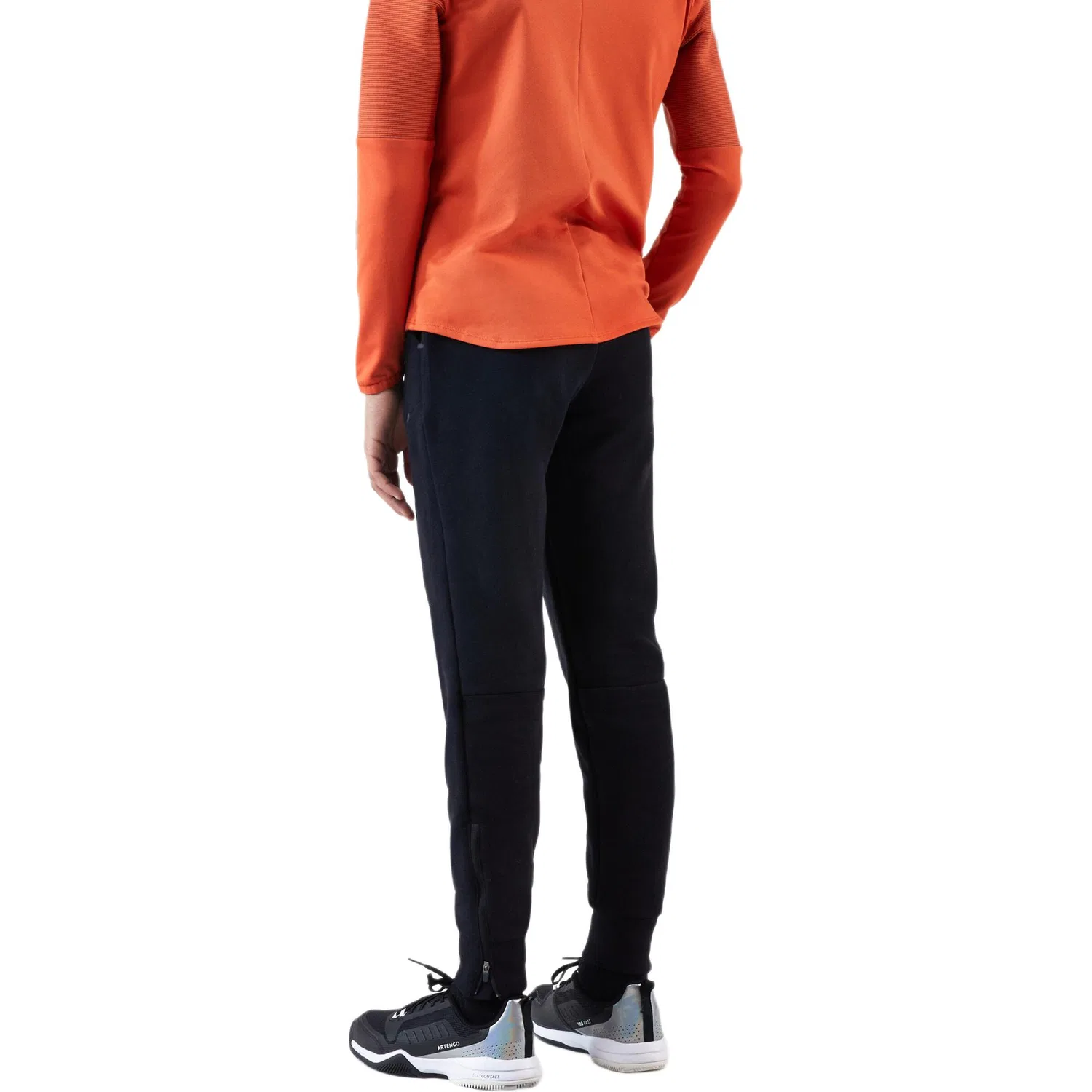 Детские спортивные штаны без принта DECATHLON, Black — фото 3
