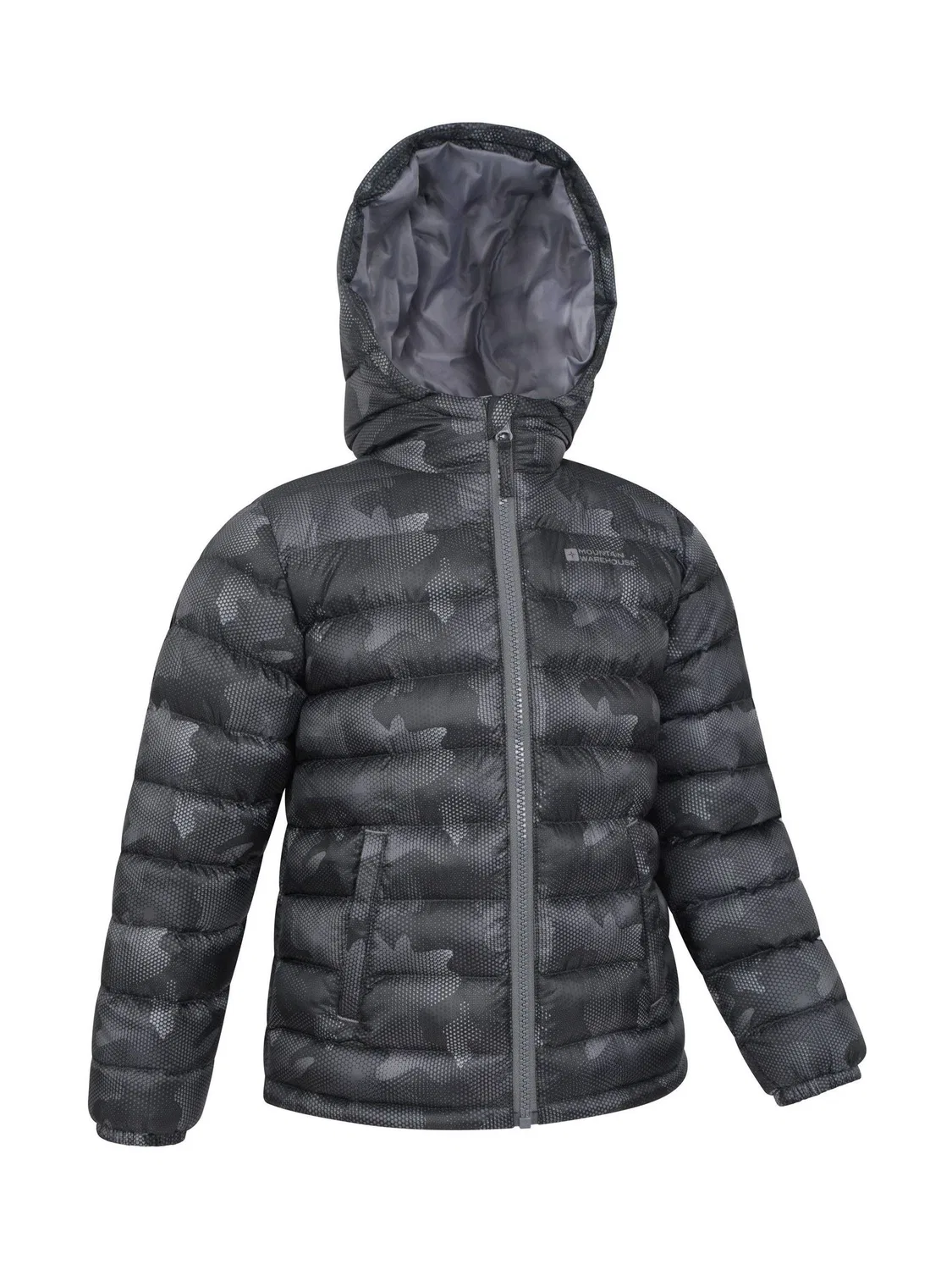 Куртка утепленная водонепроницаемая Seasons Printed Mountain Warehouse, темно-серый — фото 3