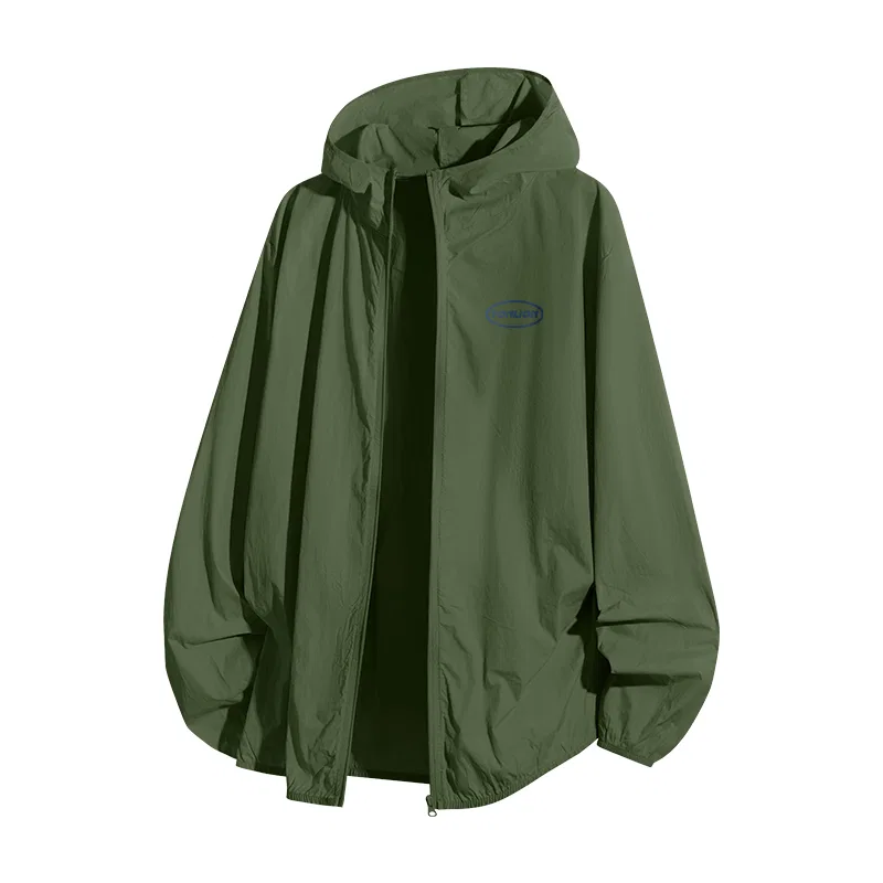 Детское унисекс пальто с защитой от солнца UPF50+ Tonlion, Цвет military green