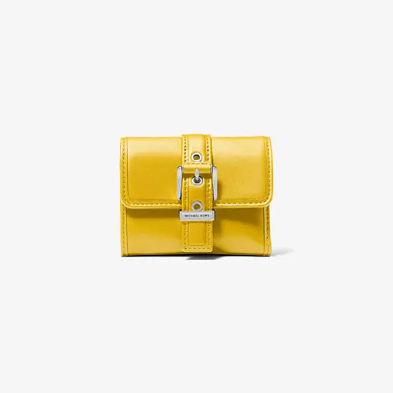 

Кошелек Michael Kors Colby Small Leather Tri-Fold, желтый