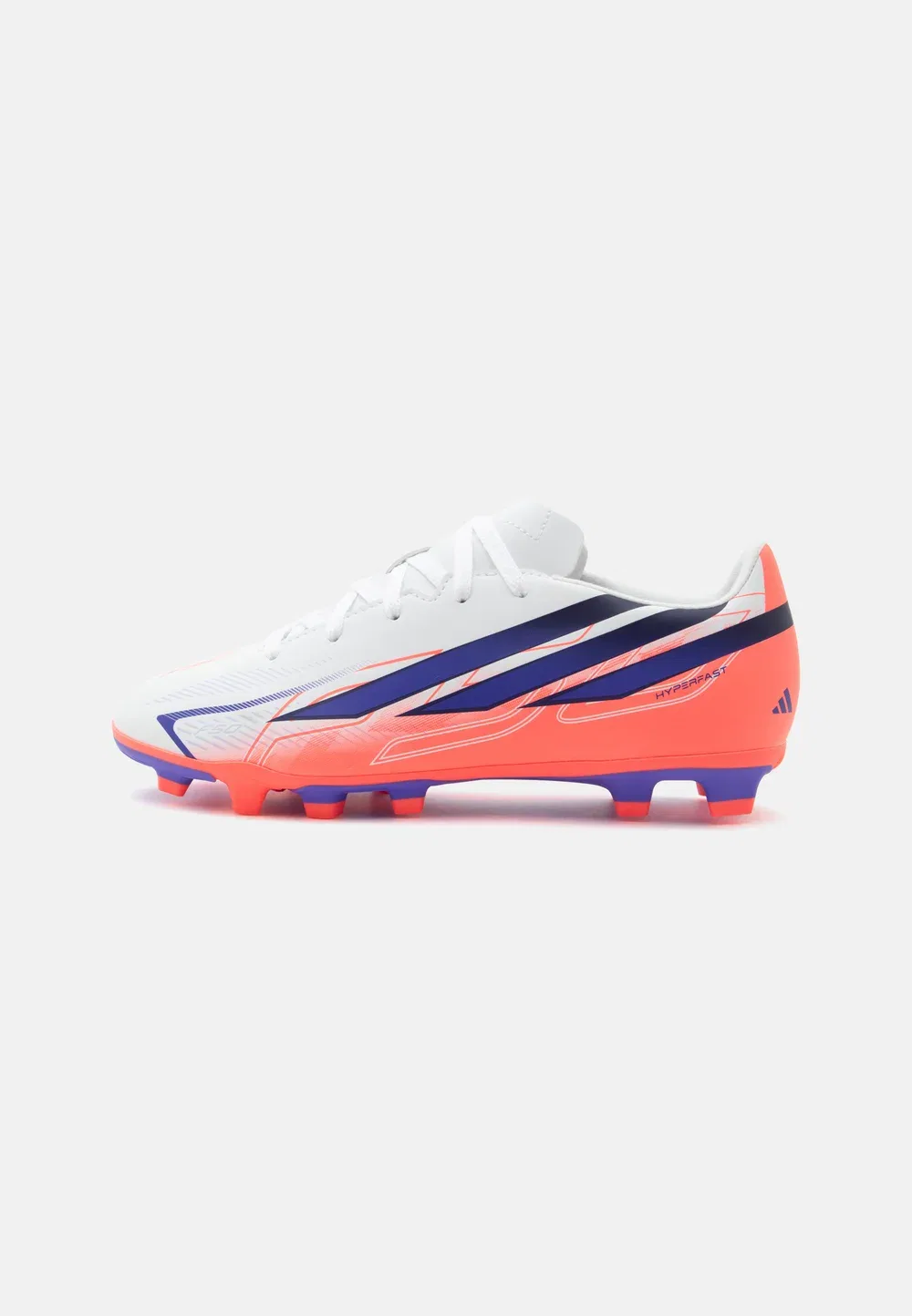 Футбольные бутсы Hyperfast Club унисекс для искусственных газонов Adidas Performance, Footwear White/Solar Purple/Solar Turbo