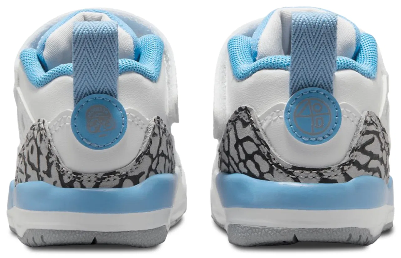 Кроссовки для мальчиков Spizike Low Jordan, цвет White/University Blue/Grey — фото 4