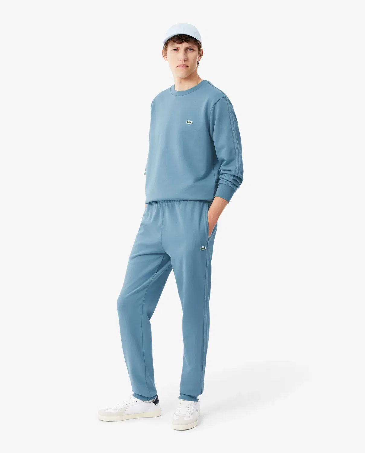 Спортивные штаны Lacoste Azul Claro с лампасами