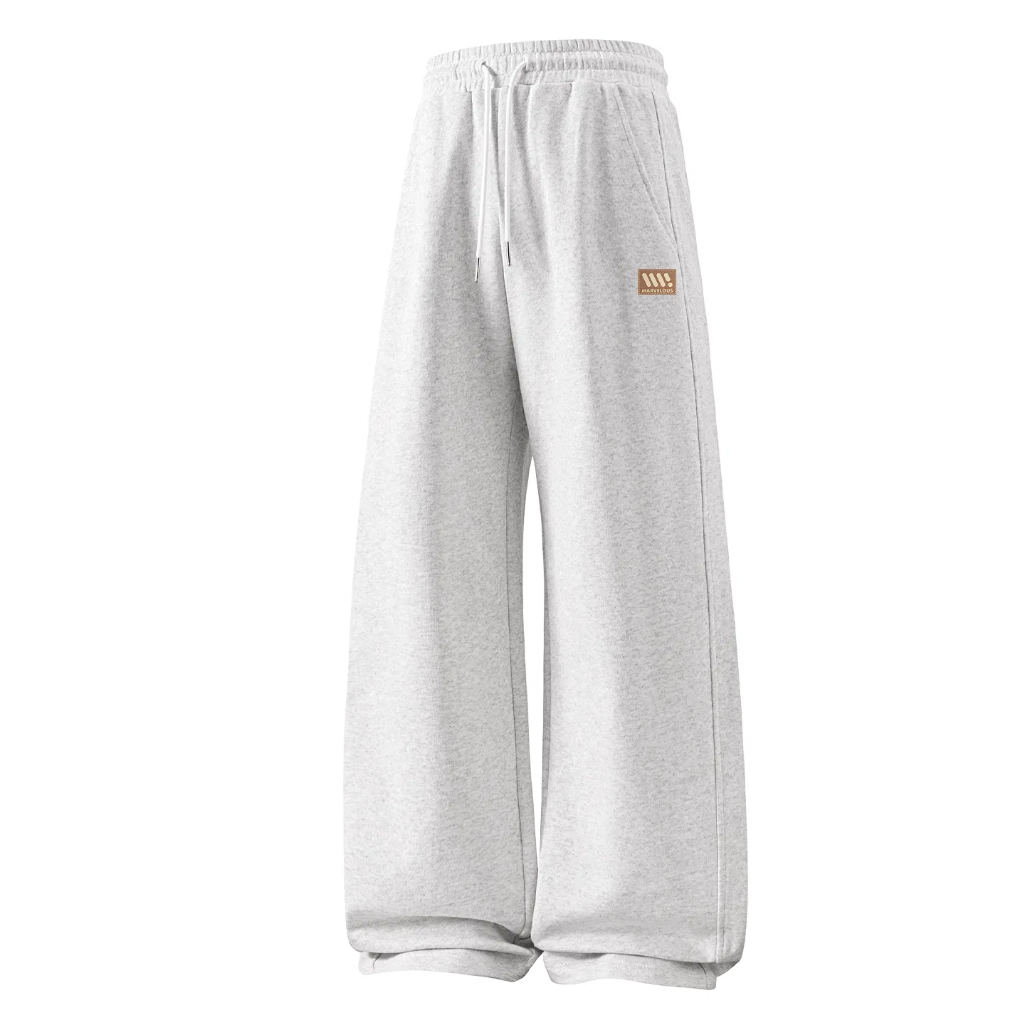 Детские брюки прямого кроя из хлопка MINISO, Heather Gray