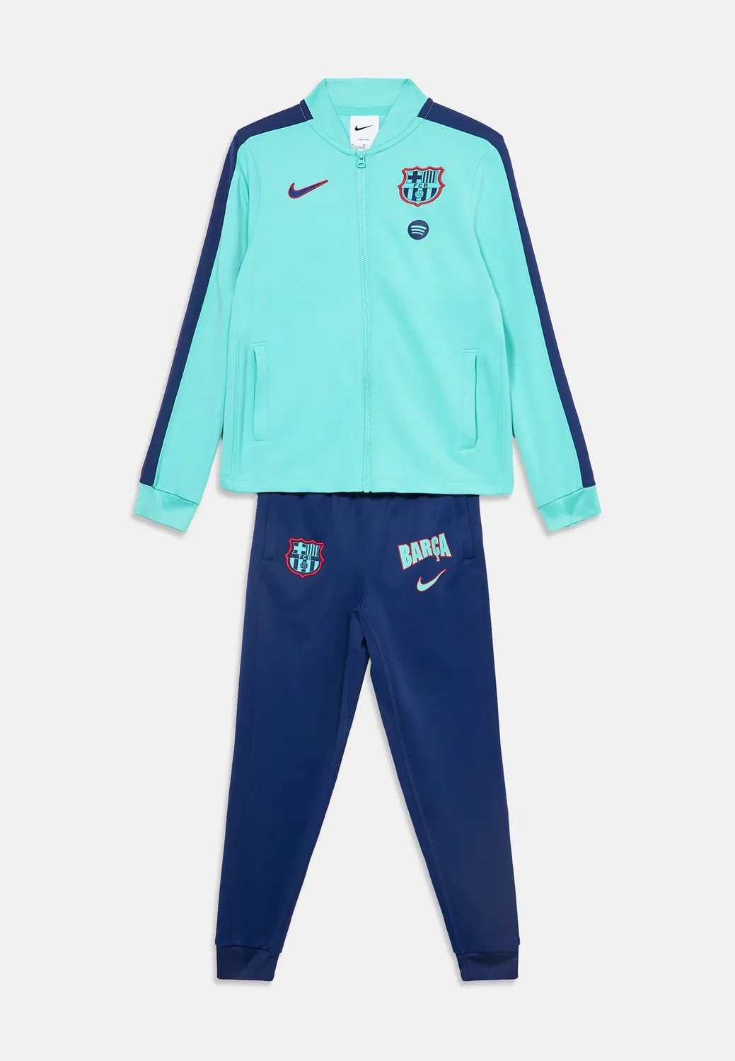 Спортивный костюм унисекс ФК Барселона (FCB Strike) Nike Performance, Green Frost/Loyal Blue/Gym Red