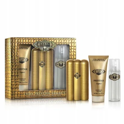 Набор для мужчин Cuba Original Prestige Legacy, Eau De Toilette 90ml + Shower Gel 200ml + After Shave 100ml