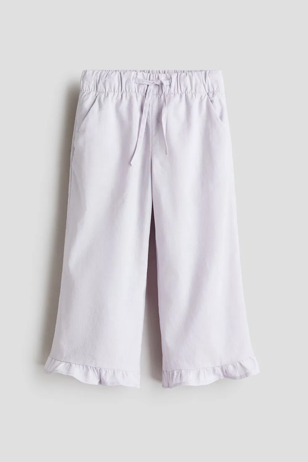Брюки на шнуровке из смеси льна H&M, Helllila