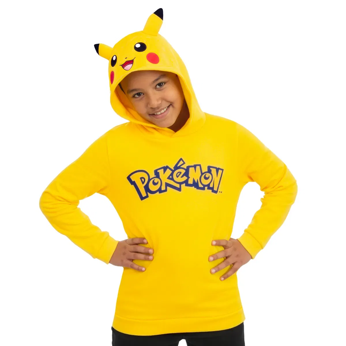 Худи с 3D-ушами Pikachu Pokemon, Yellow — фото 3