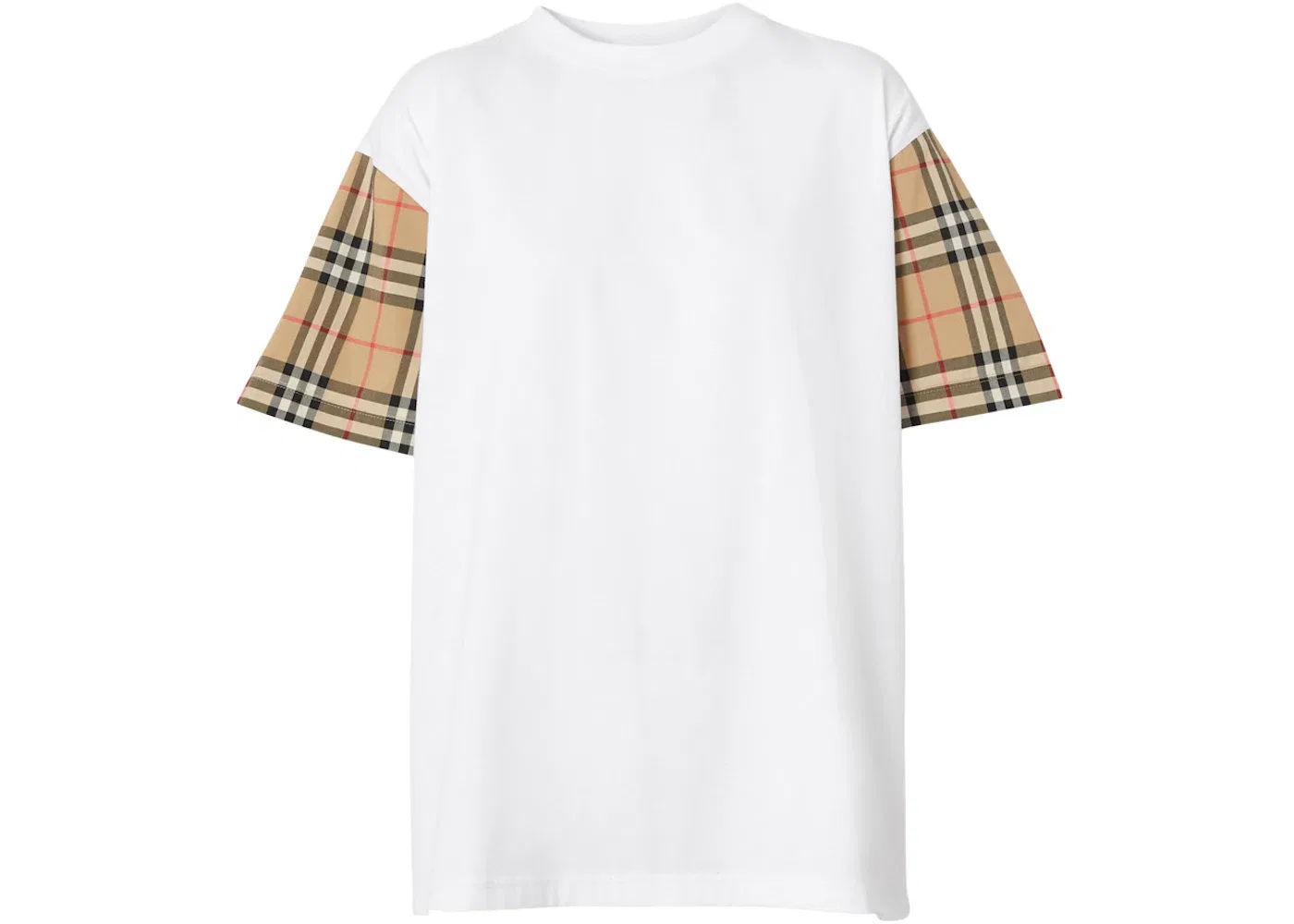 Женская футболка с длинным рукавом Burberry T-Shirt, White/Archive Beige