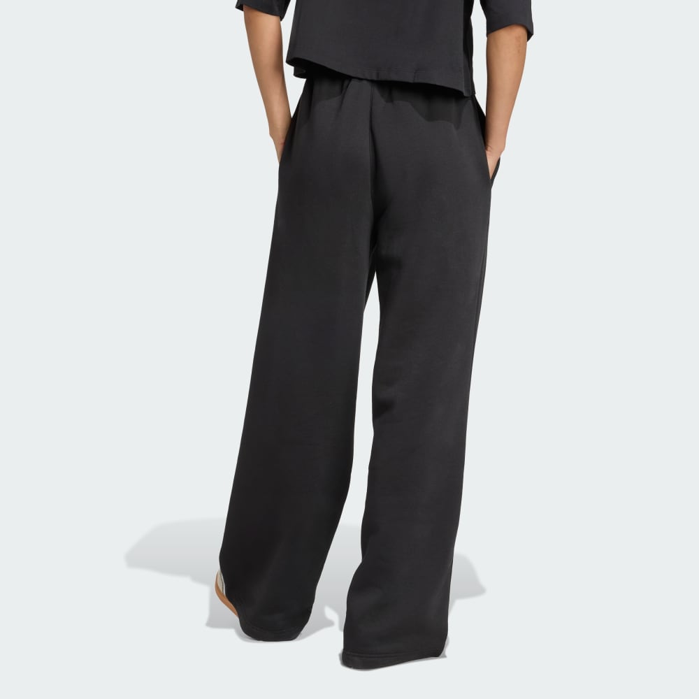 Спортивные брюки Adidas Essentials Wide Leg Pant Fleece, черный — фото 2