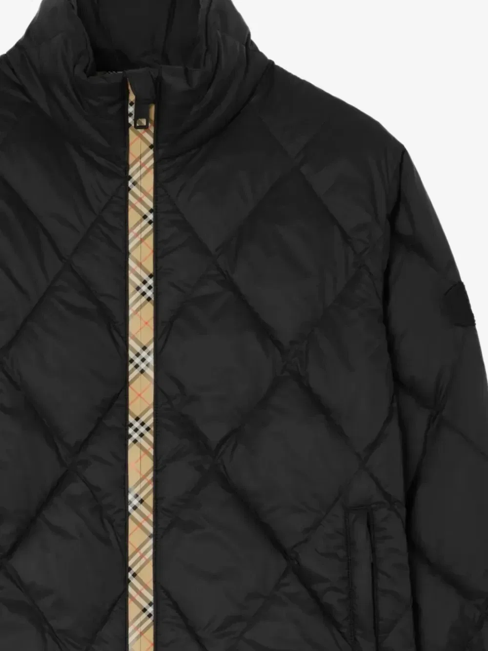 Компактная стеганая нейлоновая куртка Bramford BURBERRY, черный — фото 2