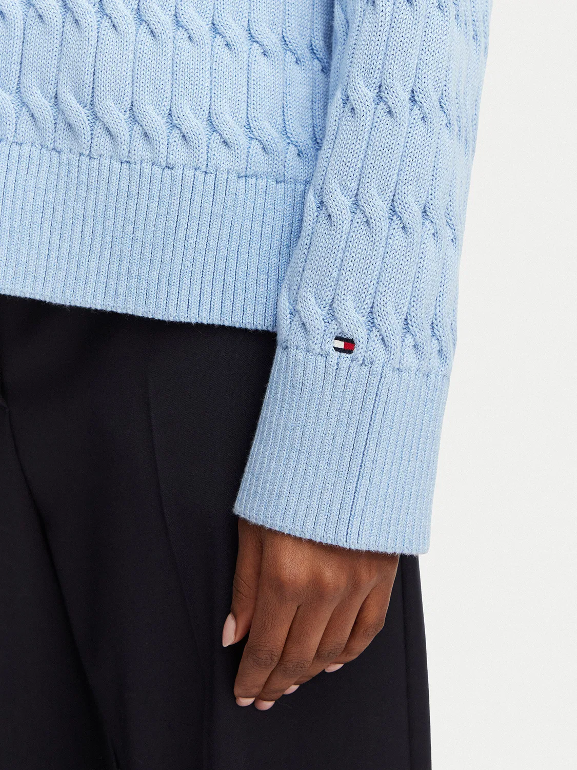Женский кардиган свободного кроя Tommy Hilfiger, голубой — фото 4