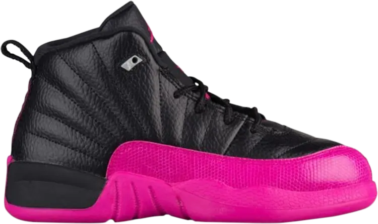 

Кроссовки Air Jordan 12 Retro PS Black Deadly Pink, черный, Черный;серый, Кроссовки Air Jordan 12 Retro PS Black Deadly Pink, черный