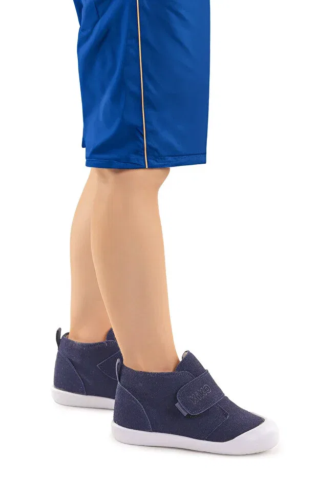 Детские ботинки для мальчиков с липучкой Winnie First Step Kiko Kids, Navy Blue — фото 3