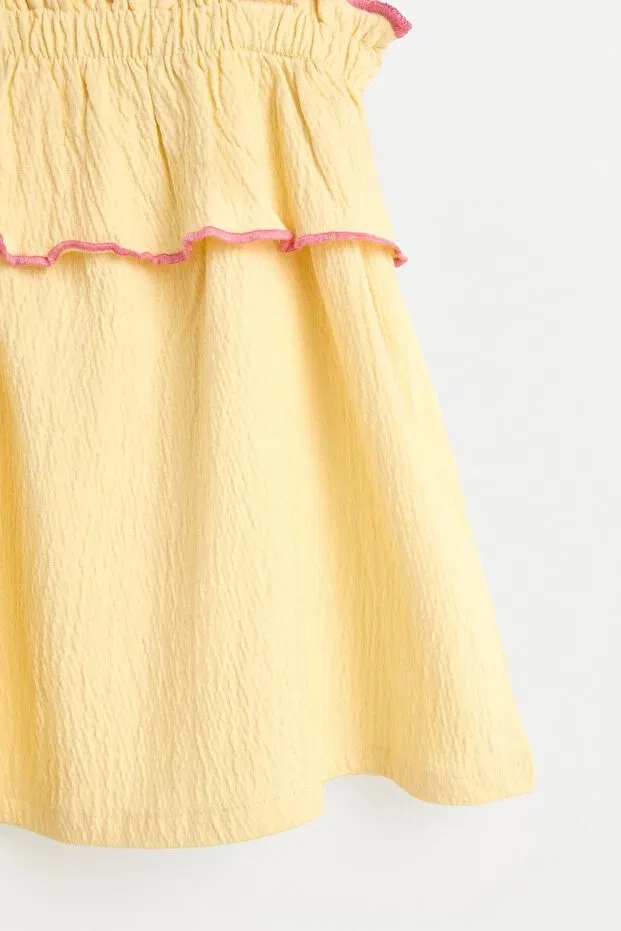 Детское платье для девочек с воланами Lefties, Light Yellow — фото 4
