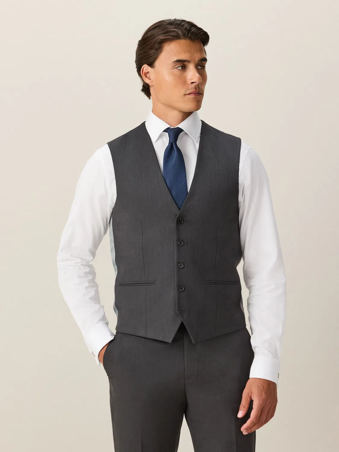Жилет Regular Fit, Charcoal Grey Next