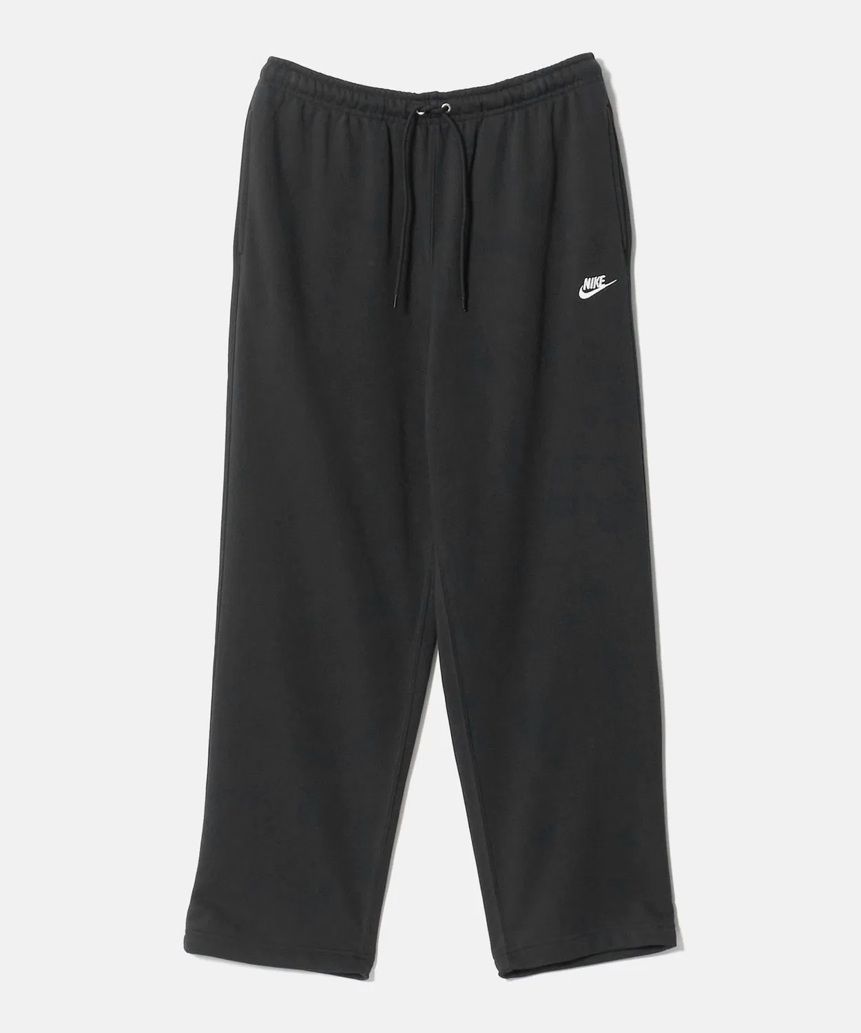 Мужские спортивные штаны из футера с принтом Nike Club French Terry Open Hem, Black