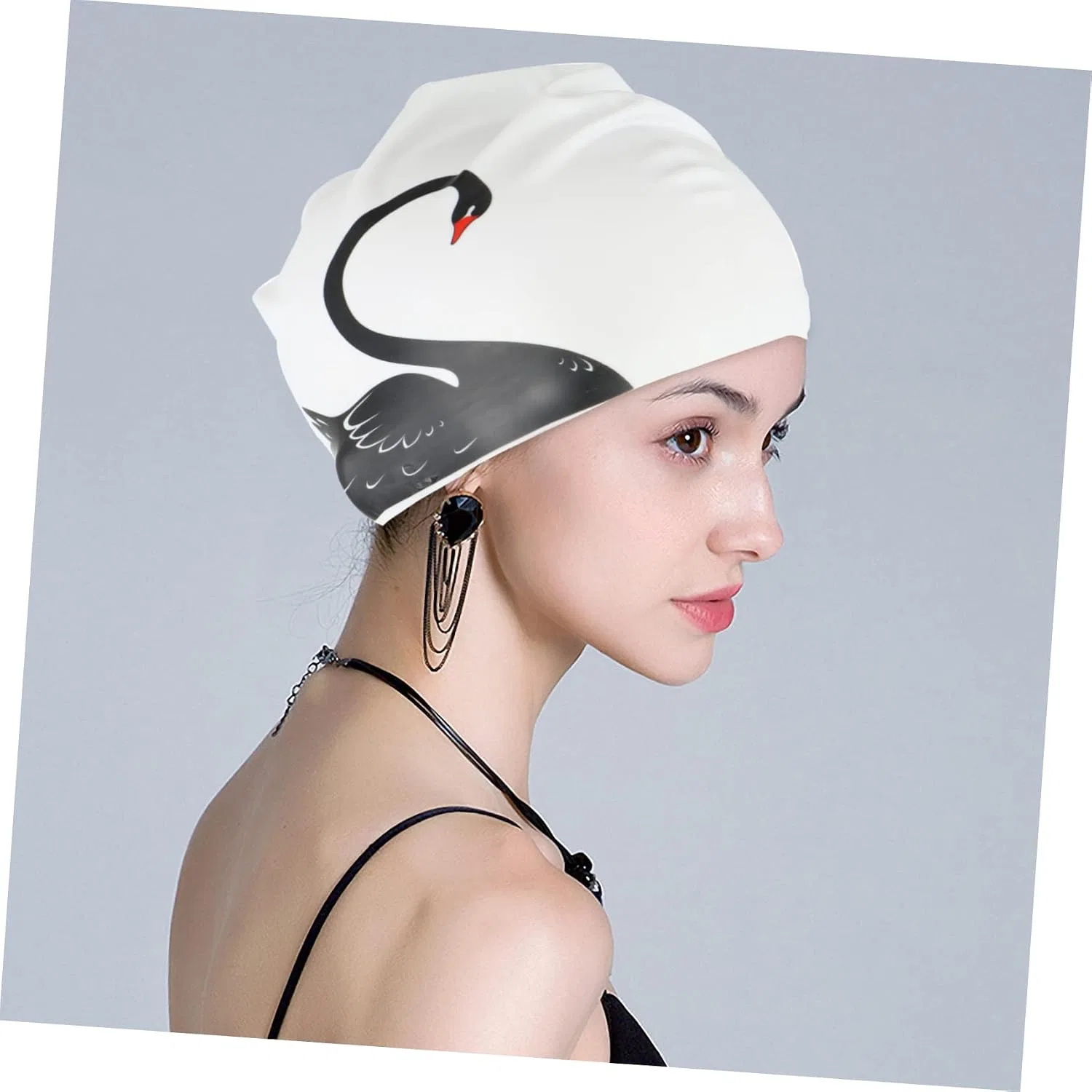 Шапочка для плавания Silicone Swimming Cap, Parliky, 2 шт, 24x21 см — фото 3