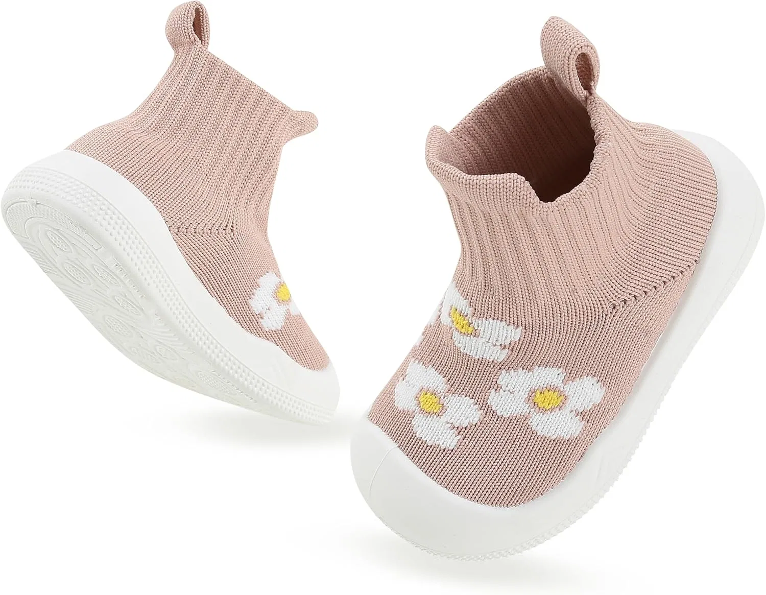 Детские дышащие нескользящие кроссовки для первых шагов Rayayot, Pink Flower