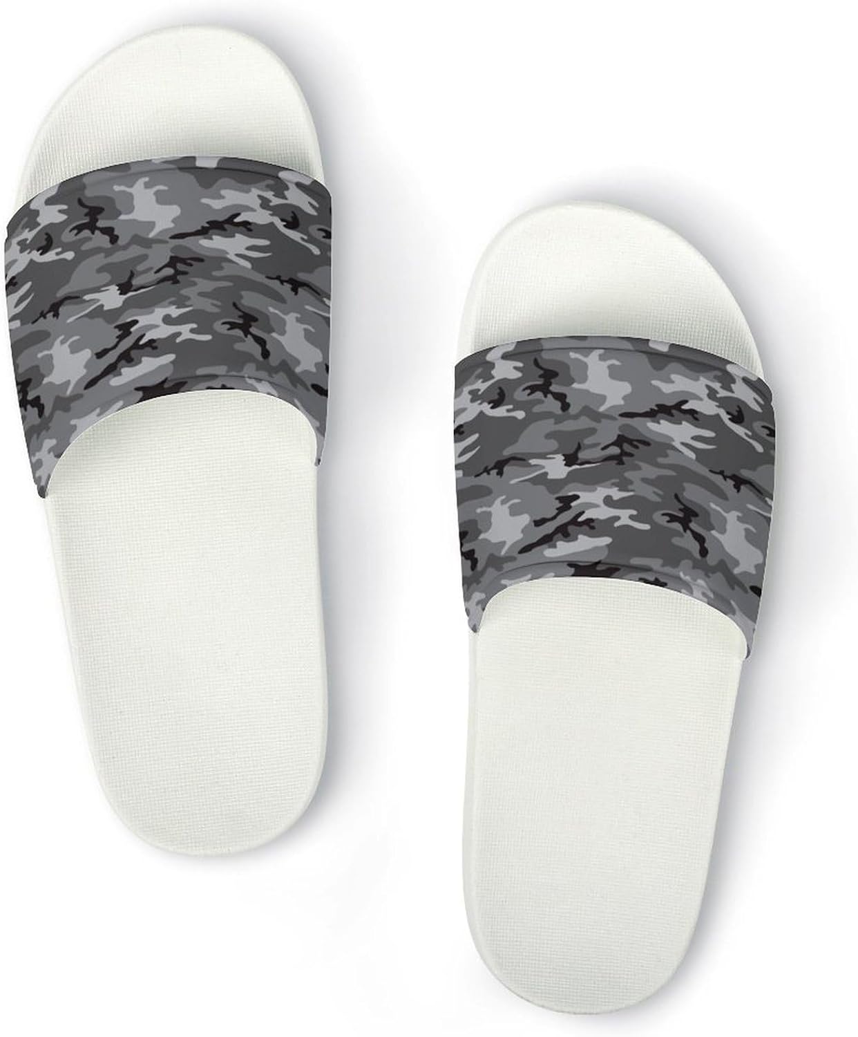 

Унисекс сланцы с принтом «Водолазный Пейсли» - Сланцы с принтом - Можно носить дома и на улице Generic, белый