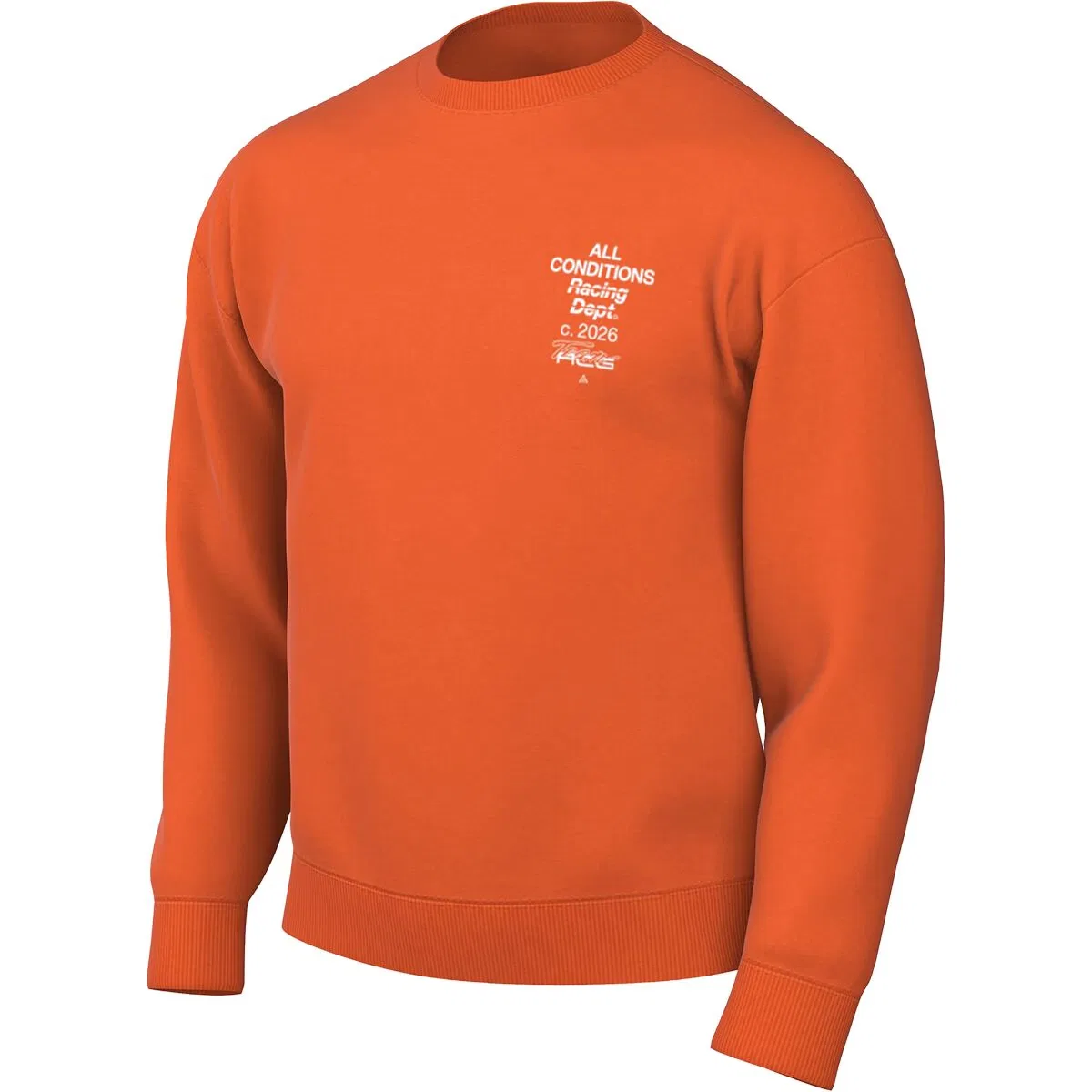 Мужская толстовка с капюшоном из плотного флиса Acg Dri-Fit Racing Department Tuff Fleece Nike, Safety Orange/White