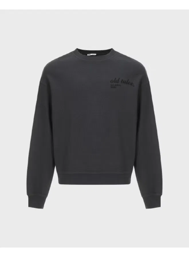 Худи с круглым вырезом Zara, темно-серый