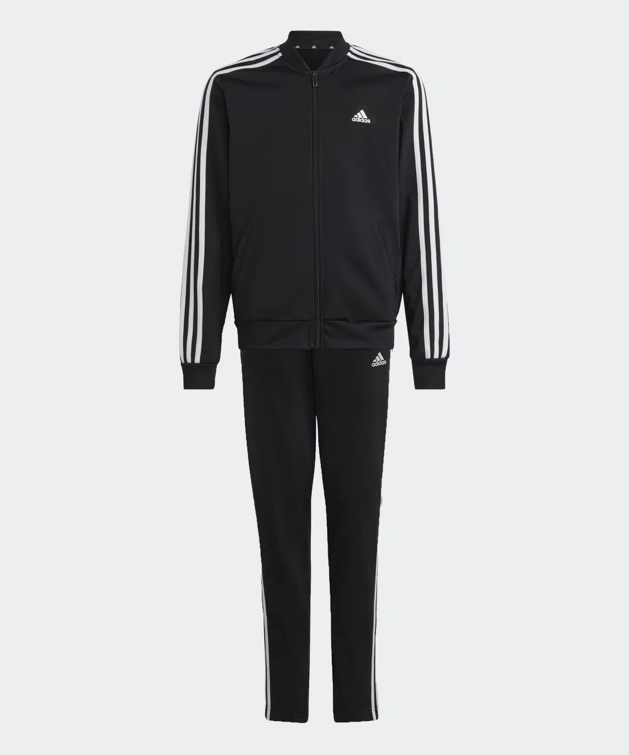 Детский спортивный костюм с тремя полосками Essentials 3-Stripes Adidas, Черный
