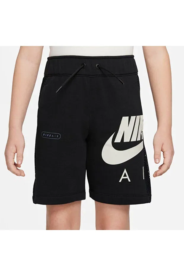 Детские шорты для мальчиков с принтом Air French Terry Logo Towel Fabric Nike, Black