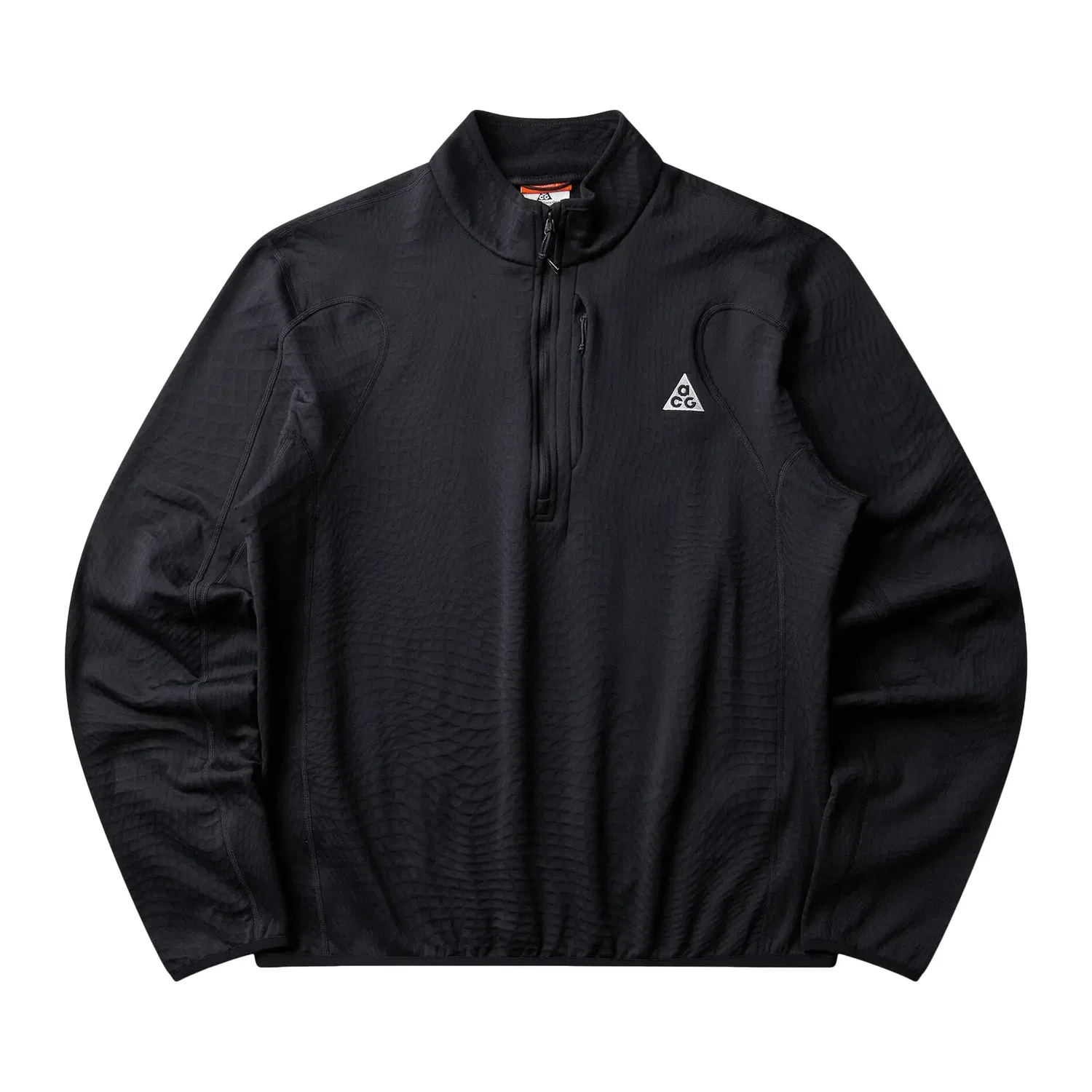 Свитшот на половину молнии с принтом ACG Wolf Grid Therma-Fit Nike, Black/Summit White