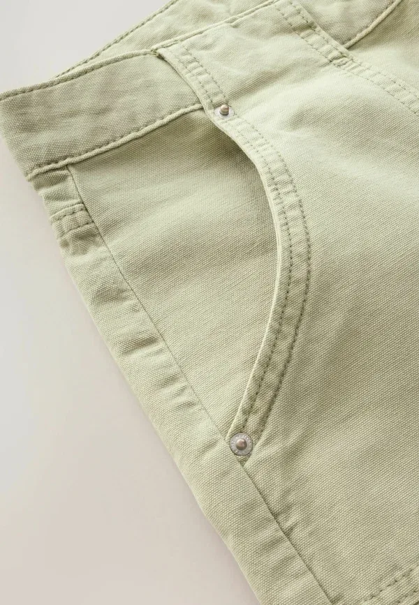 Брюки свободные Loose jeans Next, Khaki Green, зеленый/хаки — фото 4