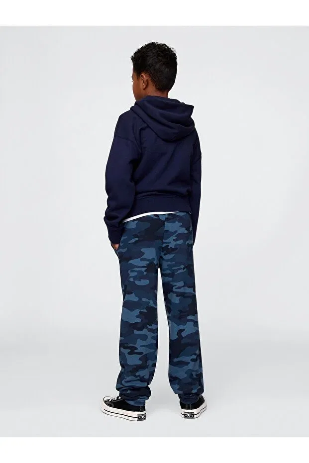 Детские спортивные штаны для мальчиков с принтом Gap, Blue-5005 — фото 4
