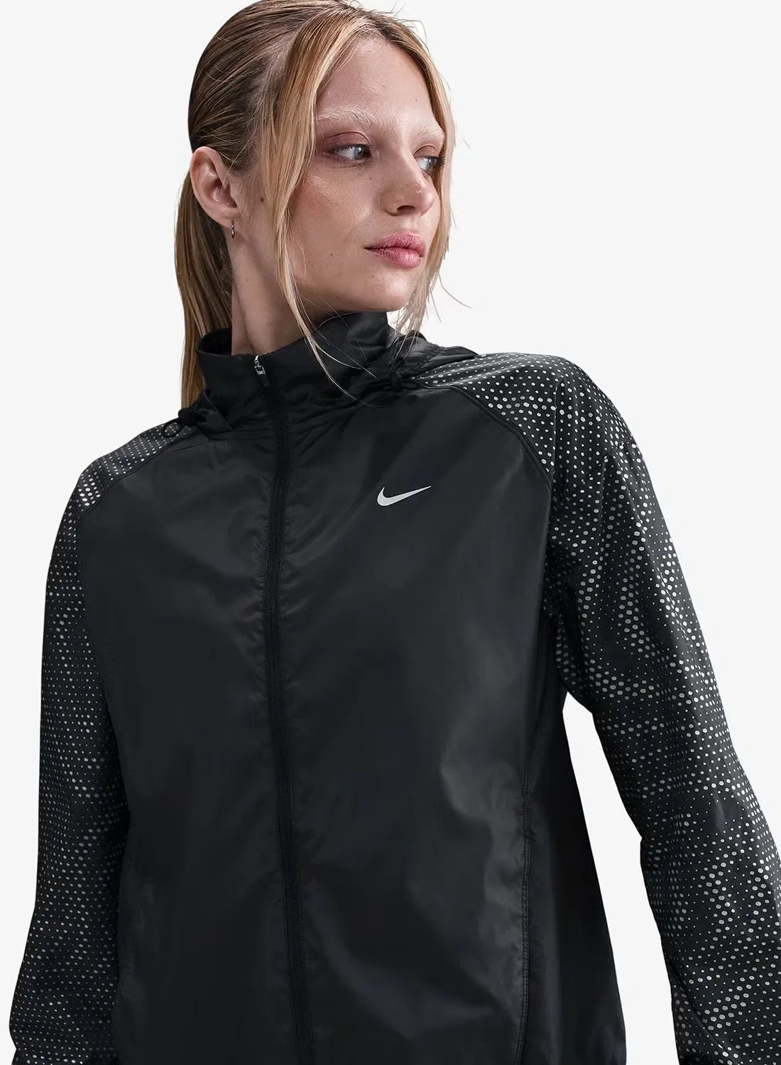 Куртка с защитой от влаги Tempo Repel Flash Nike, черный — фото 3