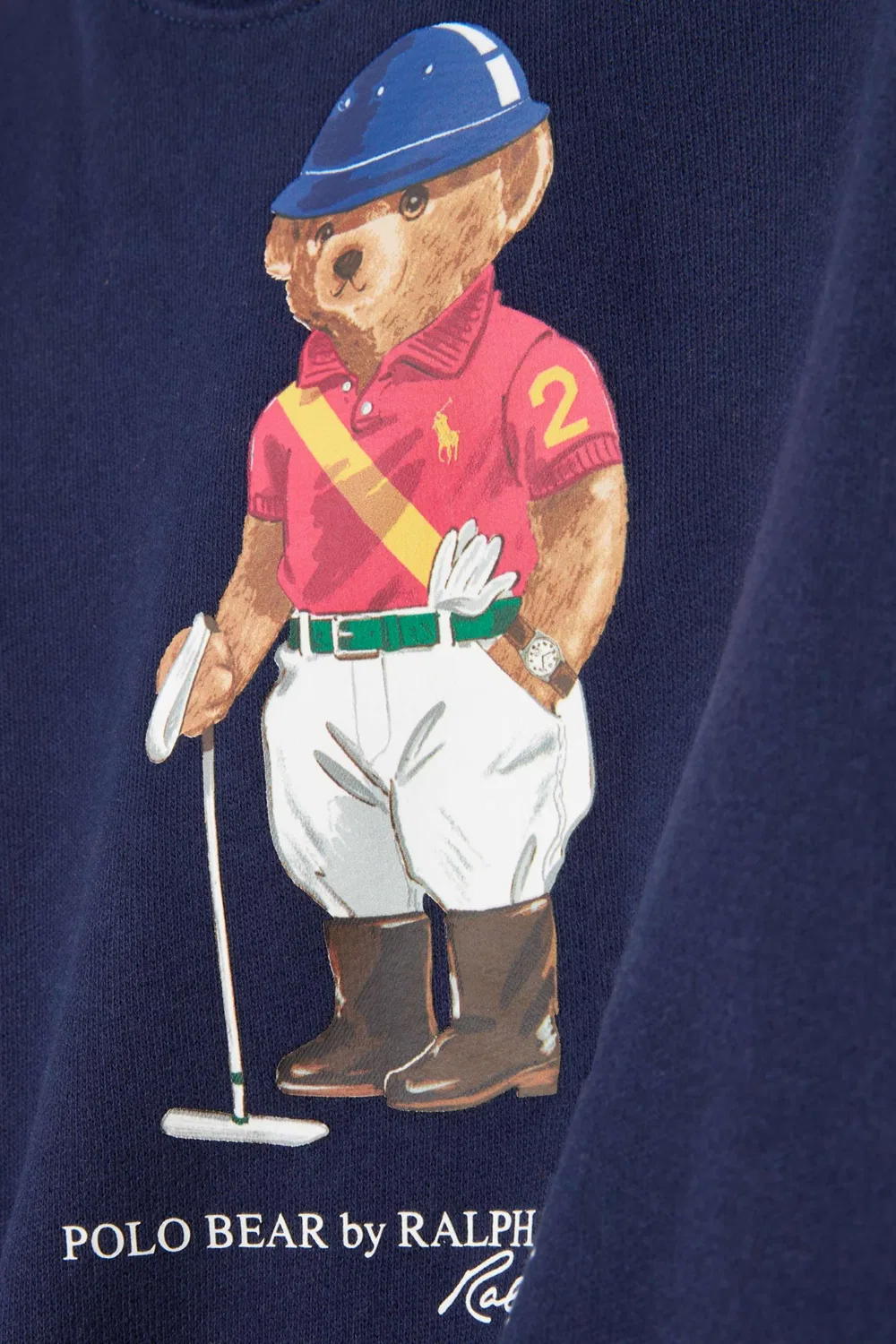 Polo Ralph Lauren Свитшот с принтом Polo Bear, синий — фото 3