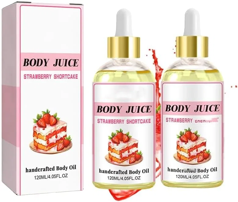 Масло для тела Body Juice Oil, Strawberry Fragrance, IFFANY, 2 шт., 120 мл