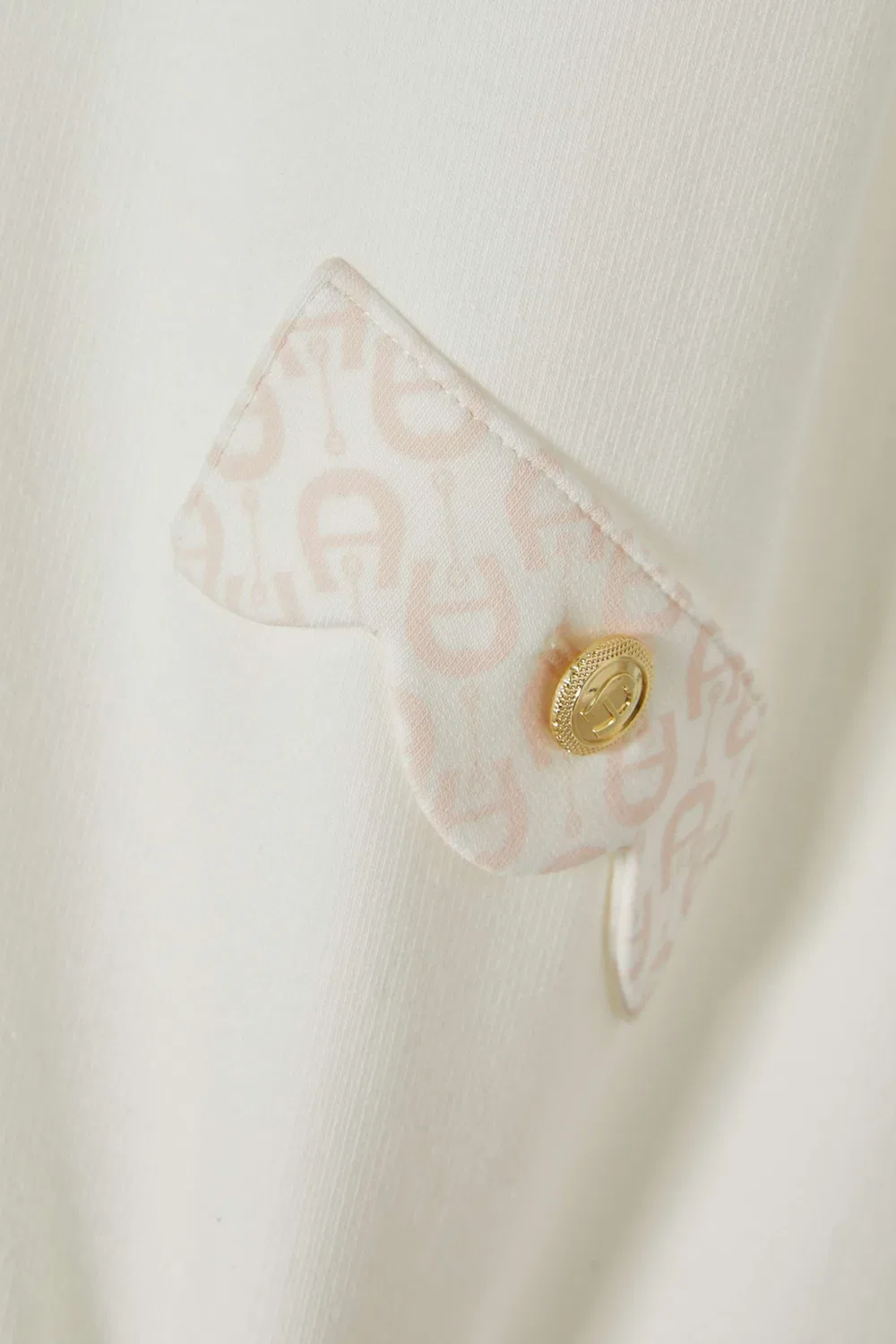 Платье-рубашка с волнистым краем Scallop Shirt Dress AIGNER, белый — фото 3