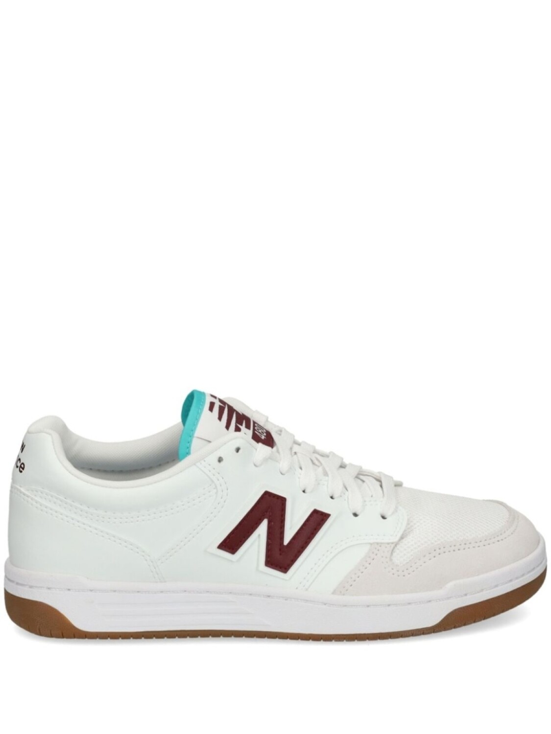 

Кроссовки New Balance 480 Lace-up, белый/темно-красный