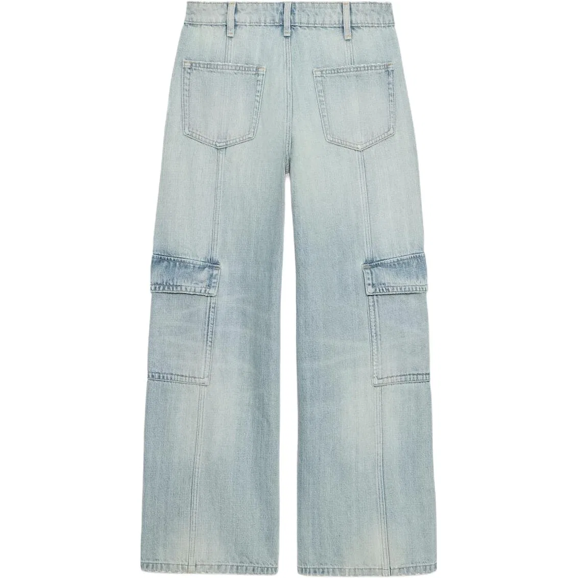 Женские джинсы прямого кроя Light Blue ZARA — фото 3
