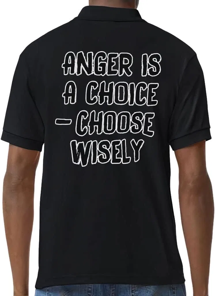 Мужская футболка-поло с принтом Anger Is a Choice Jersey Sport T-Shirt, White — фото 2