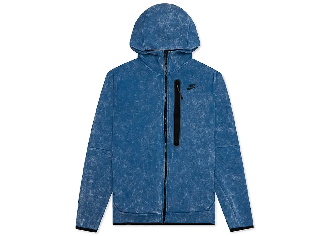 Мужская худи с застежкой-молнией Nike Sportswear Tech Fleece Full-Zip Hoodie, Dark Marina Blue/Black