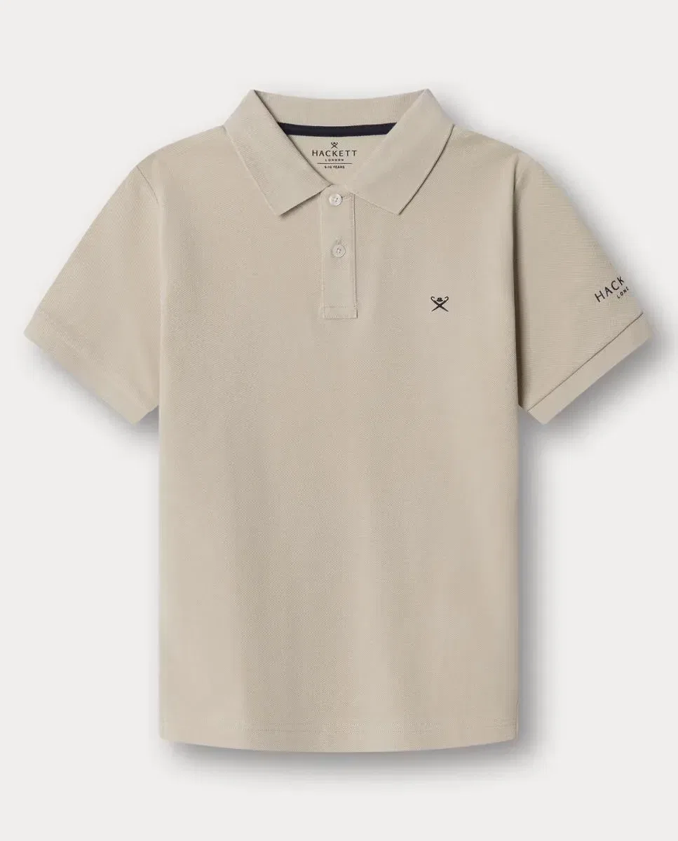 Детское поло для мальчиков с длинным рукавом Hackett, Beige