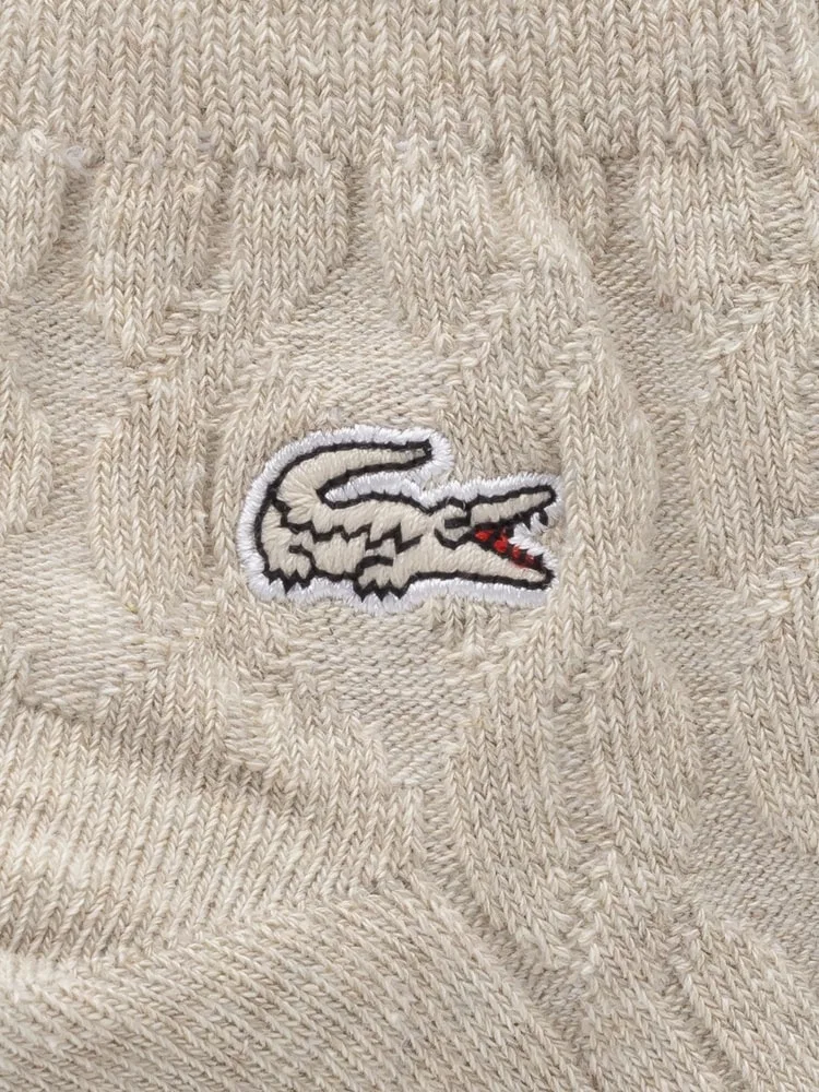 Носки женские LACOSTE RA034E, кабельные, бежевые — фото 2