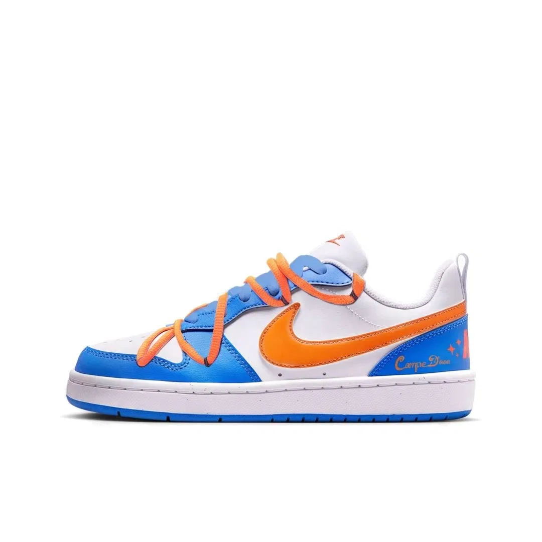 Детские скейтбординг-кроссовки Court Borough, Nike, Orange Blue — фото 3