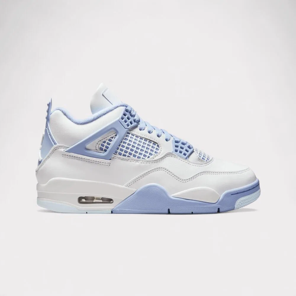Детские кроссовки Air Jordan 4 Retro Forget Me Not Nike, Weiß Blau