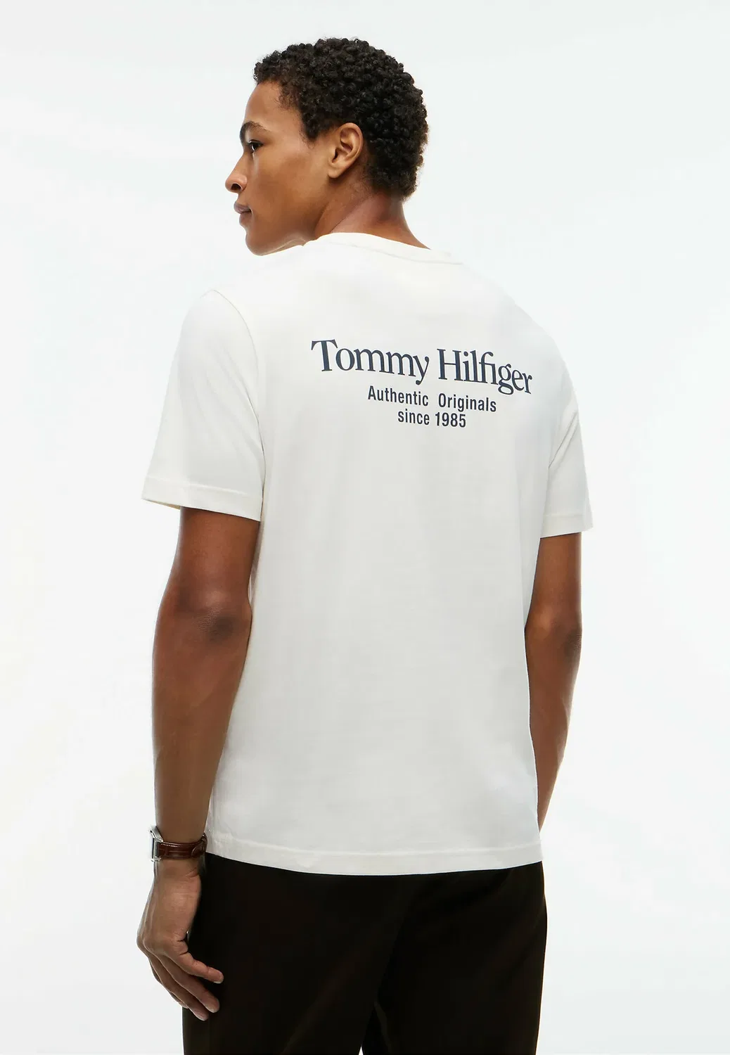 Футболка с круглым вырезом и логотипом на спине - футболка с принтом Tommy Hilfiger, Ivory Petal